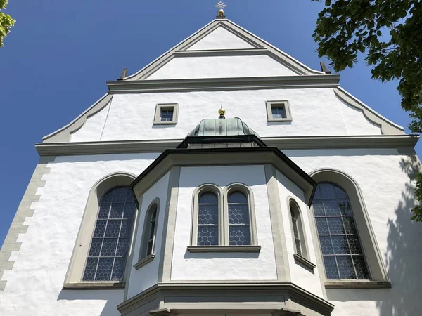 Bazilika Svatého Ulricha Nebo Basilika Ulrich Katolická Církev Kreuzlingenu Exteriér — Stock fotografie