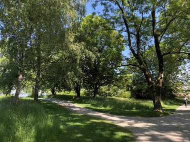 Park ve Botanik Bahçesi Seeburgpark Kreuzlingen - Thurgau Canton, İsviçre