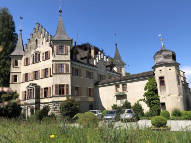Seeburg Kalesi veya Schloss Seeburg Kreuzlingen - Thurgau Kantonu, İsviçre
