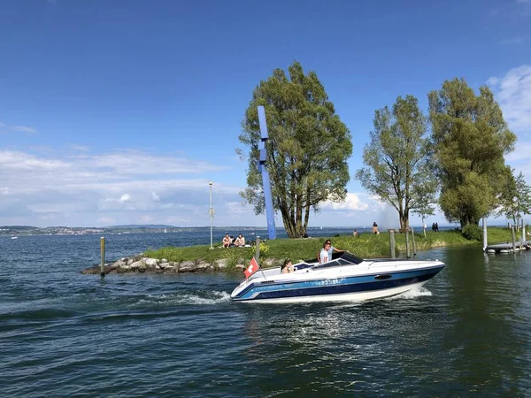 Lago Constanza Bodensee Kreuzlingen Cantón Thurgau Suiza —  Fotos de Stock