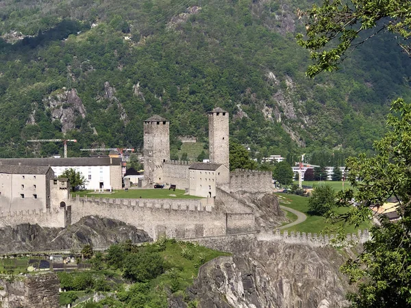 Castillo Castelgrande Burg Castelgrande Los Castillos Bellinzona Cantón Ticino Suiza — Foto de Stock