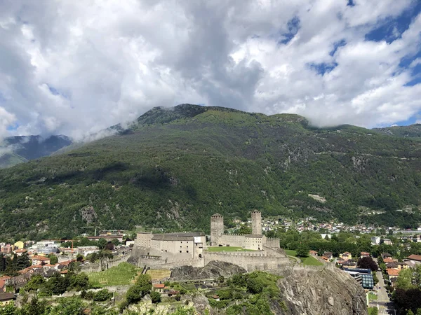 Castelgrande Kalesi Veya Burg Castelgrande Bellinzona Kaleleri Ticino Kantonu Sviçre — Stok fotoğraf