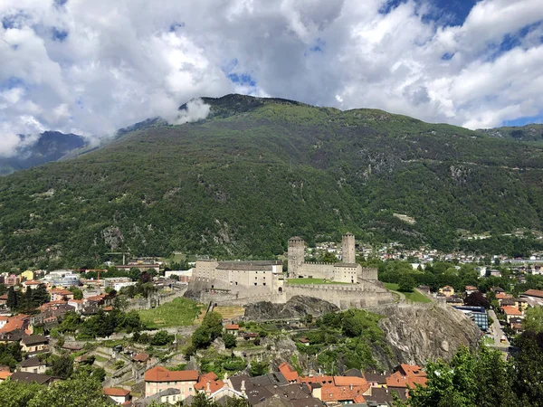 Castelgrande Kalesi Veya Burg Castelgrande Bellinzona Kaleleri Ticino Kantonu Sviçre — Stok fotoğraf