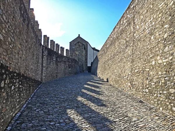 Kasteel Castelgrande Burg Castelgrande Kastelen Van Bellinzona Kanton Ticino Zwitserland — Stockfoto