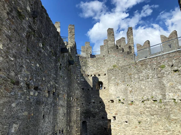 Kasteel Montebello Castello Montebello Burg Montebello Kastelen Van Bellinzona Kanton — Stockfoto