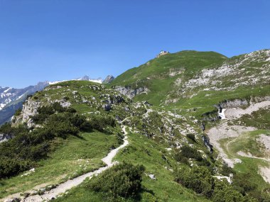 Ebenalp Dağı'nda ve Appenzellerland Tourist Region'da yürüyüş ve yürüyüş parkurları - Appenzell Innerrhoden Kantonu (Ai), İsviçre
