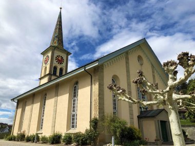 Buchberg-Rdlingen Protestan Reform Kilisesi (Rudlingen veya Ruedlingen) - Schaffhausen Kton, İsviçre