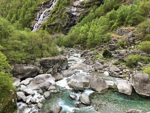 Der Bavona Bavona Tal Oder Valle Bavona Val Bavona Oder — Stockfoto