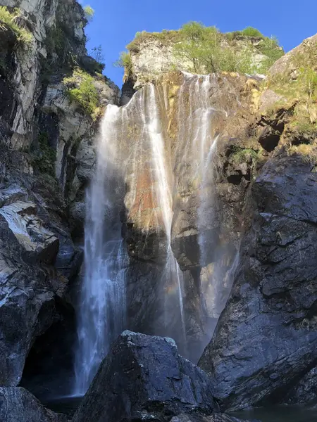 Cascada Salto Maggia Wasserfall Salto Maggia Valle Maggia Valle Maggia — Foto de Stock