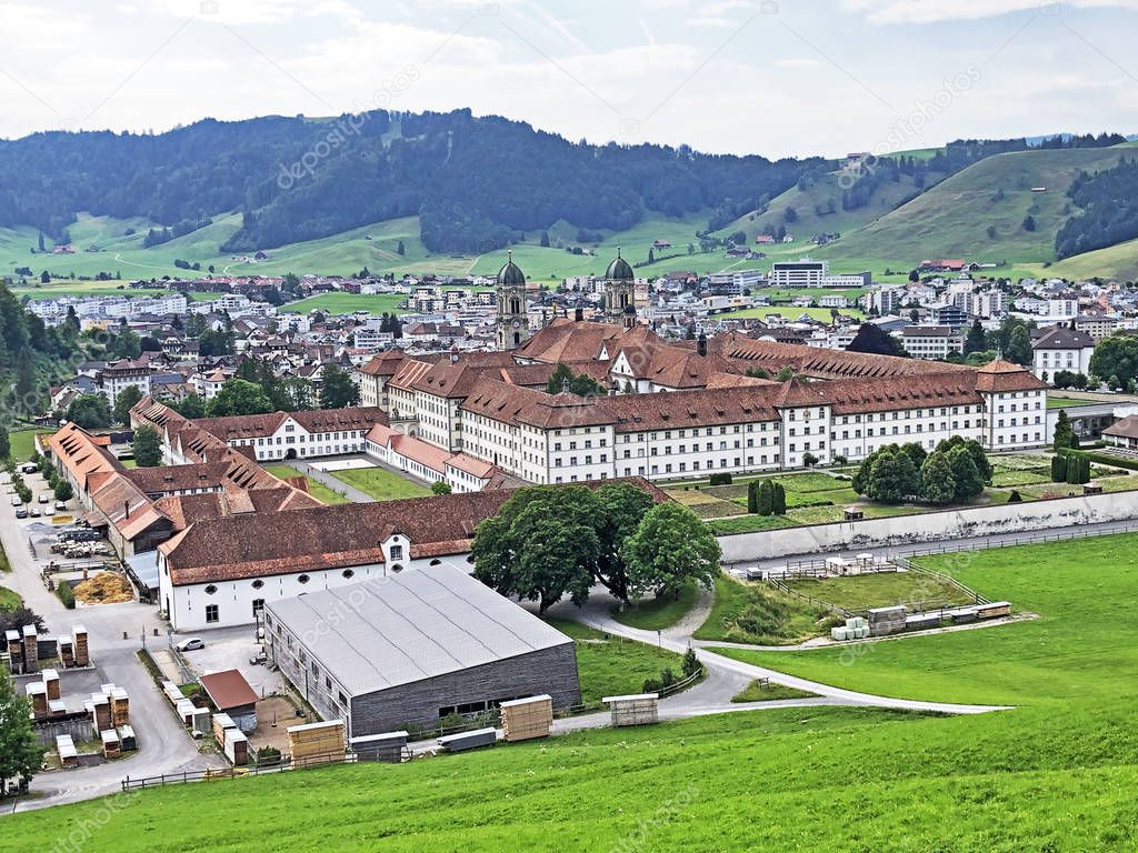 Benedictine monastery Einsiedeln Abbey or Das Kloster Einsiedeln - Canton of Schwyz, Switzerland