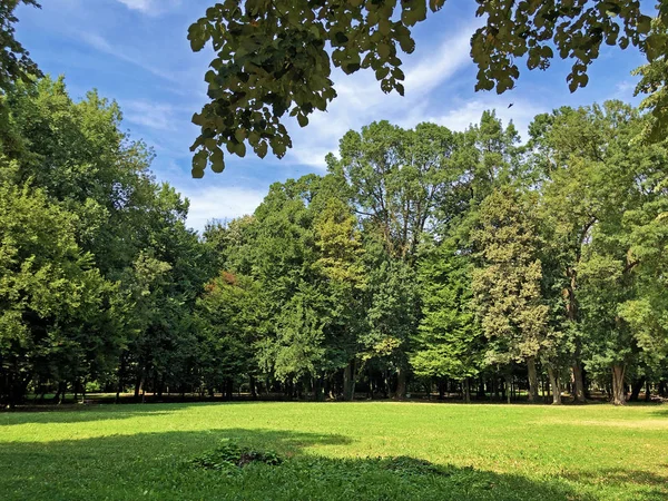 Park Pejacevic Castle Perivoj Dvorca Pejacevic Ili Nasicki Gradski Park — Stock Photo, Image