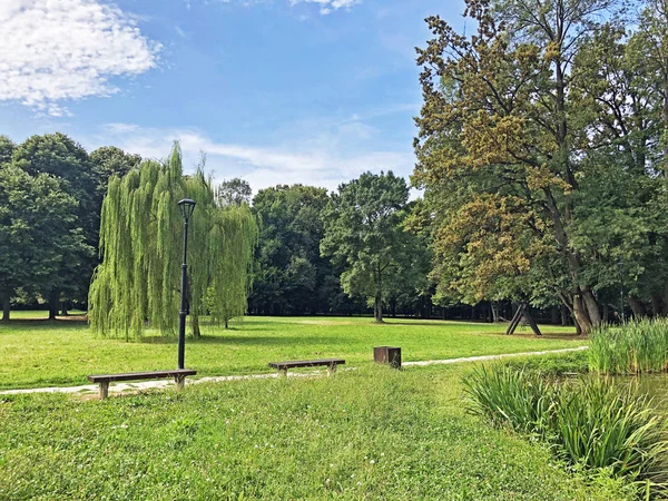 Pejacevic Kalesi veya Perivoj dvorca Pejacevic ili Nasicki gradski park Parkı - Nasice, Hırvatistan