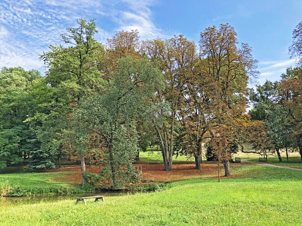 Pejacevic Kalesi veya Perivoj dvorca Pejacevic ili Nasicki gradski park Parkı - Nasice, Hırvatistan