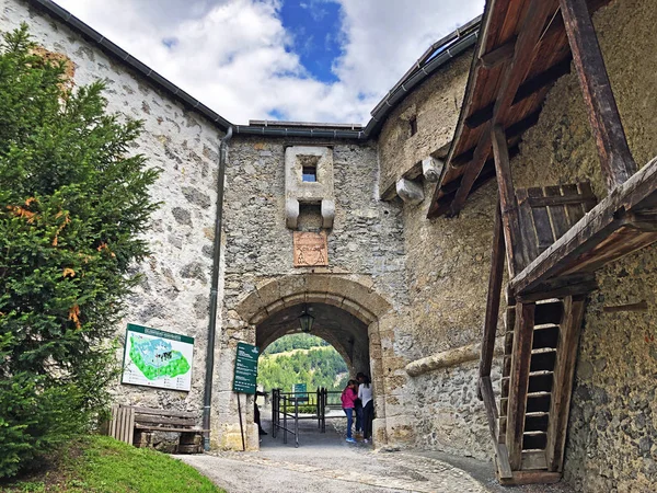 Fortezza Hohenwerfen Festung Hohenwerfen Burg Hohenwerfen Castello Avventura Hohenwerfen Pongau — Foto Stock