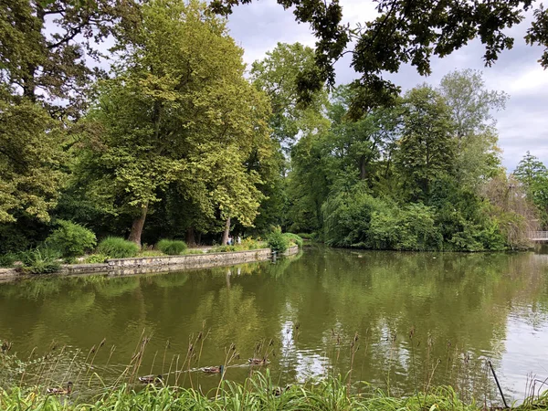 Maksimir Parkı veya Prvo Jezero u Maksimirskom Perivoju ili u Parku Maksimir ilk Gölü - Zagreb, Hırvatistan (Hrvatska)