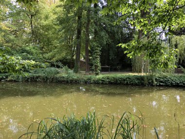 Maksimir Parkı veya Prvo Jezero u Maksimirskom Perivoju ili u Parku Maksimir ilk Gölü - Zagreb, Hırvatistan (Hrvatska)