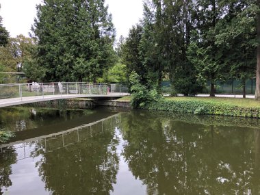 Maksimir Parkı veya Prvo Jezero u Maksimirskom Perivoju ili u Parku Maksimir ilk Gölü - Zagreb, Hırvatistan (Hrvatska)