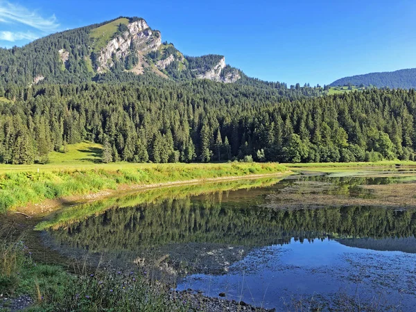 Obersee Glarner Alpenmassiv Und Der Tourismusregion Glarnerland Nafels Näfels Kanton — Stockfoto