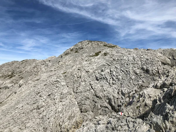 Hammelberg Über Dem Wagitaltal Waegitaler Und Alpiner Wagitalersee Innerthal Kanton — Stockfoto