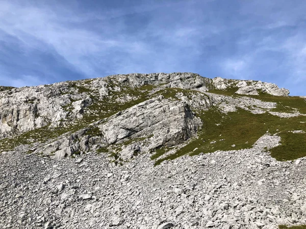 Mutteristock Hegy Felett Wagital Völgy Waegital Alpesi Lake Wagitalersee Waegitalersee — Stock Fotó