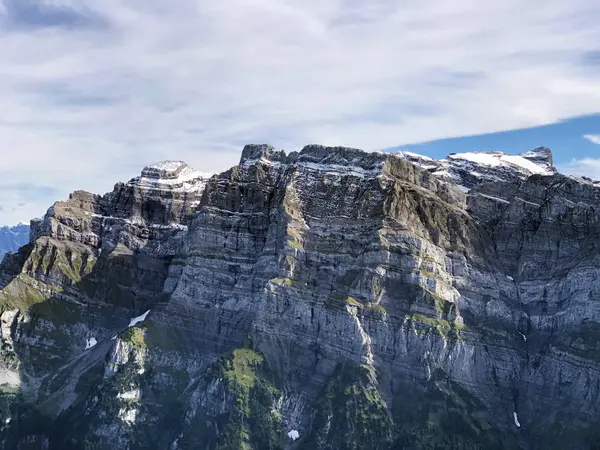 Glarnisch Glaernisch Berg Ovanför Den Alpina Laken Klontalersee Kloentalersee Eller — Stockfoto