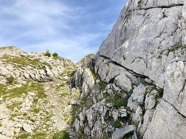 Steine Und Felsen Des Glarner Alpenmassivs Und Der Tourismusregion Glarnerland — Stockfoto