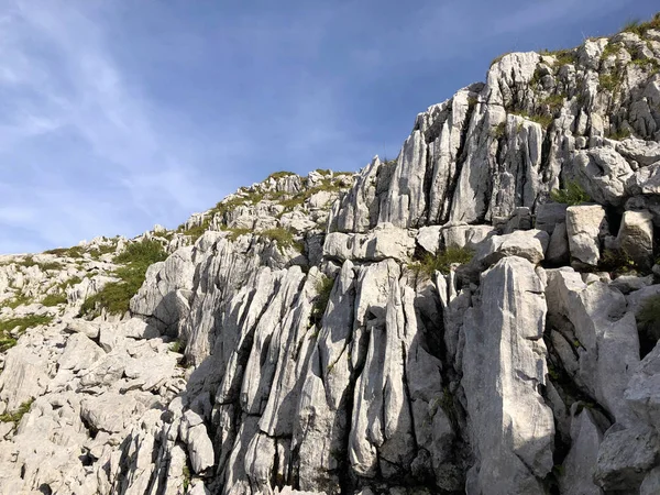 Steine Und Felsen Des Glarner Alpenmassivs Und Der Tourismusregion Glarnerland — Stockfoto
