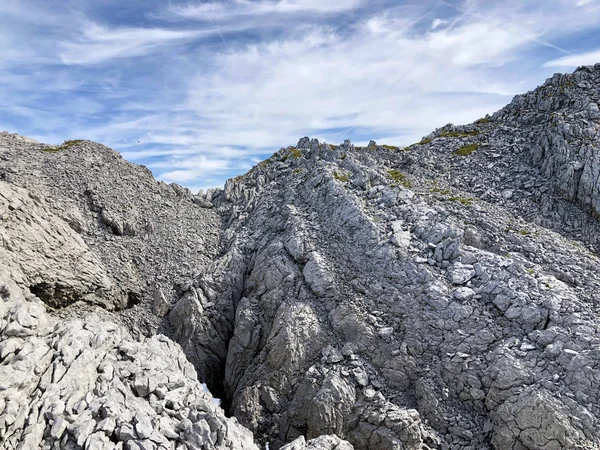 Steine Und Felsen Des Glarner Alpenmassivs Und Der Tourismusregion Glarnerland — Stockfoto