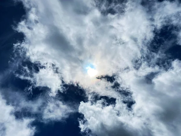 Όμορφα Σύννεφα Πάνω Από Την Οροσειρά Pilatus Και Στις Emmental — Φωτογραφία Αρχείου