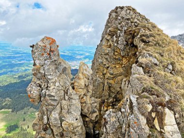 İsviçre 'nin Pilatus sıradağlarında ve Emmental Alplerde, Alpnach - Obwalden Kantonu, İsviçre (Kanton Obwalden, Schweiz)