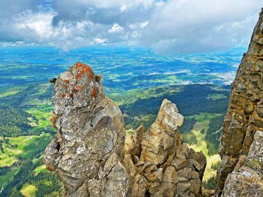 İsviçre 'nin Pilatus sıradağlarında ve Emmental Alplerde, Alpnach - Obwalden Kantonu, İsviçre (Kanton Obwalden, Schweiz)