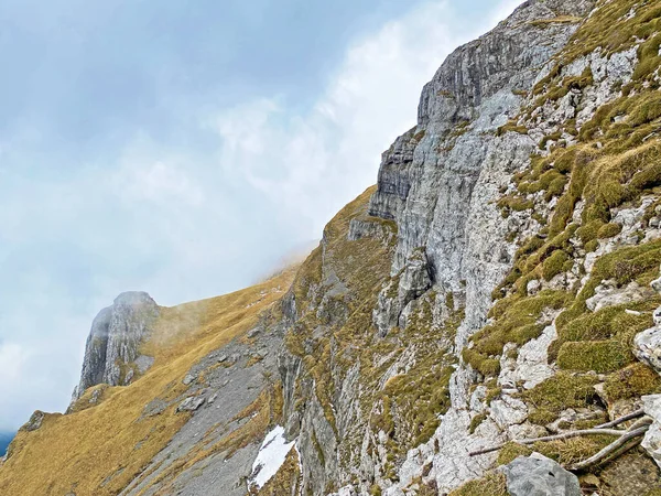 Rocas Piedras Cordillera Suiza Pilato Los Alpes Emmentales Alpnach Cantón —  Fotos de Stock