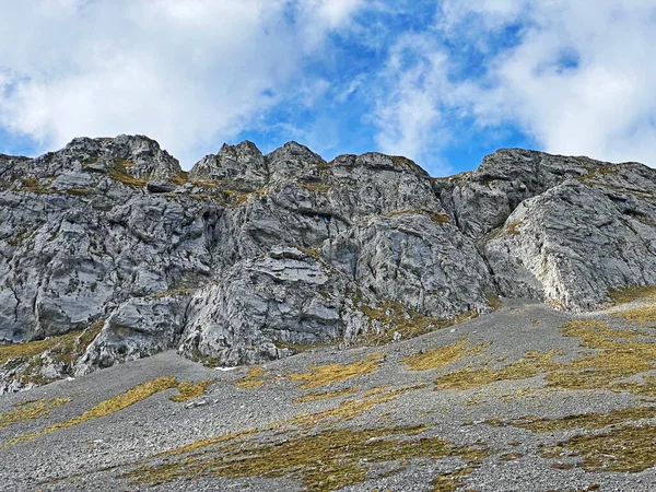 Камені Камені Швейцарському Гірському Хребті Пілатус Емментарних Альпах Альпнах Кантон — стокове фото
