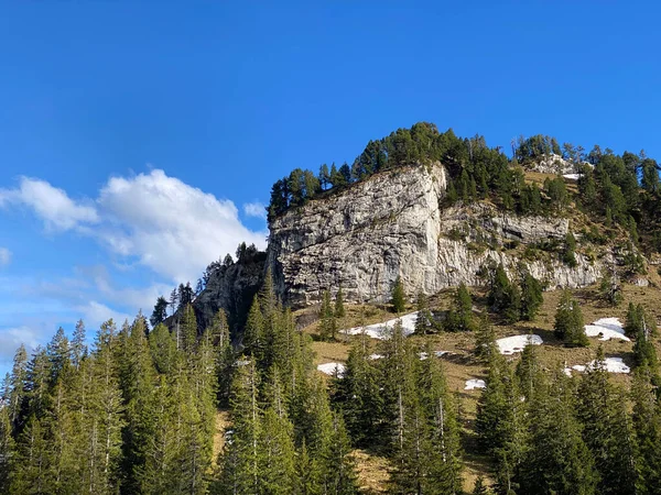 Alpine Peak Musflue Swiss Mountain Range Pilatus Emmental Alps Alpnach — Fotografia de Stock