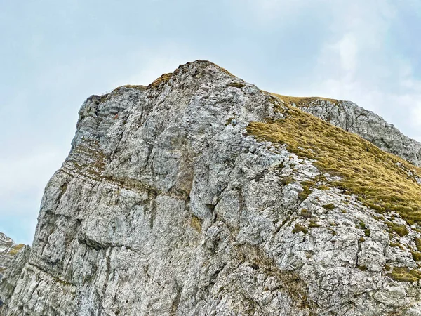 Alpský Vrchol Tomlishornu Švýcarském Pohoří Pilatus Emmentálních Alpách Alpnach Kanton — Stock fotografie