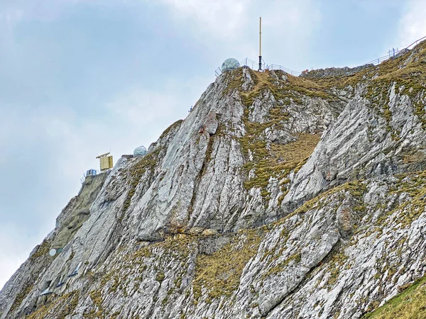 Alpine Peak Oberhaupt Swiss Mountain Range Pilatus Emmental Alps Alpnach — Fotografia de Stock