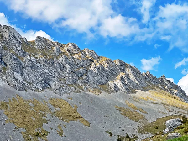 Alpský Vrchol Oberhaupt Švýcarském Pohoří Pilatus Pohoří Emmental Alps Alpnach — Stock fotografie