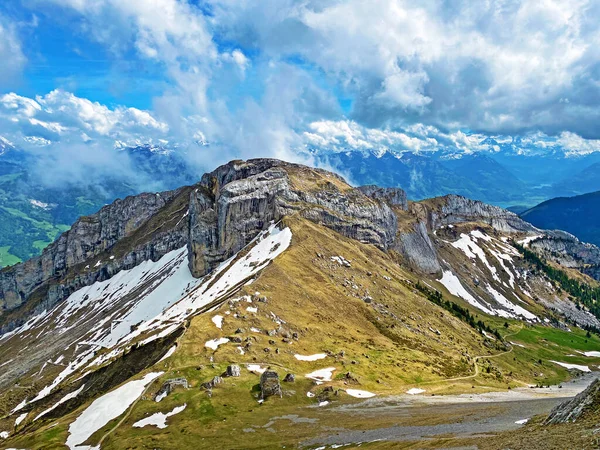 Alpentoppen Van Matthorn Musflue Zwitserse Bergketen Pilatus Emmentale Alpen Alpnach — Stockfoto