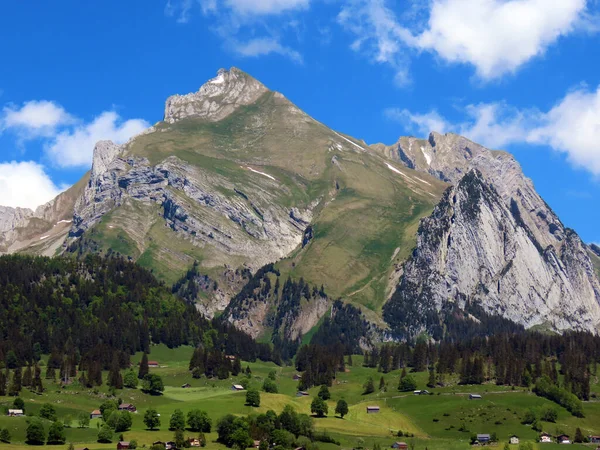 Alpine Peak Stoss Alpstein Mountain Range Appenzell Alps Massif Καντόνιο — Φωτογραφία Αρχείου