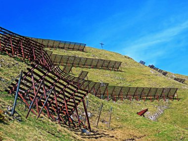 İsviçre 'nin Pilatus sıradağlarında Matthorn' un Alpnach, Obwalden Kantonu (Kanton Obwalden, Schweiz)