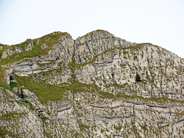 Alpine Peak Matthorn Swiss Mountain Range Pilatus Emmental Alps Alpnach — Fotografia de Stock