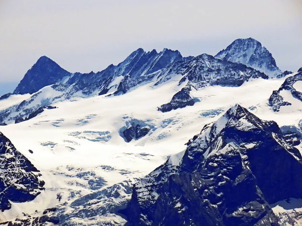Sviçre Alpleri Nin Karlı Zirveleri Buzulları Emmental Alpler Alpnach Obwalden — Stok fotoğraf