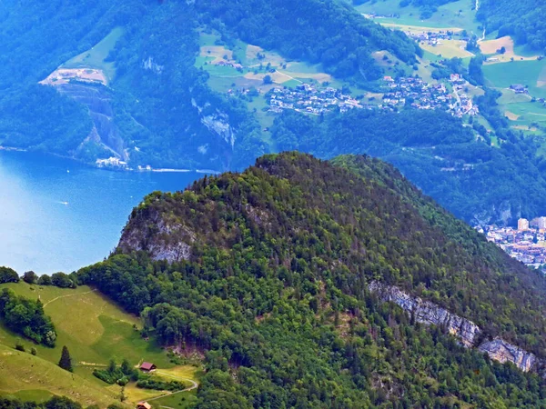 Alpesi Hegy Hoernli Vagy Hornli Svájci Pilatus Hegyvonulatban Emmental Alpokban — Stock Fotó