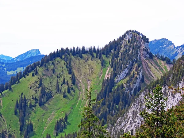 Puncak Alpen Musflue Pegunungan Pilatus Swiss Dan Emmental Alps Alpnachstad — Stok Foto