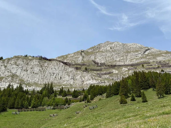 Alpejski Szczyt Matthorn Szwajcarskim Paśmie Górskim Pilatus Alpach Emmentalnych Alpnach — Zdjęcie stockowe