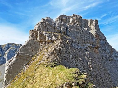 İsviçre 'nin Pilatus sıradağlarında Matthorn' un Alpnach, Obwalden Kantonu (Kanton Obwalden, Schweiz)