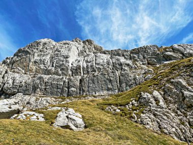 İsviçre 'nin Pilatus sıradağlarında Matthorn' un Alpnach, Obwalden Kantonu (Kanton Obwalden, Schweiz)