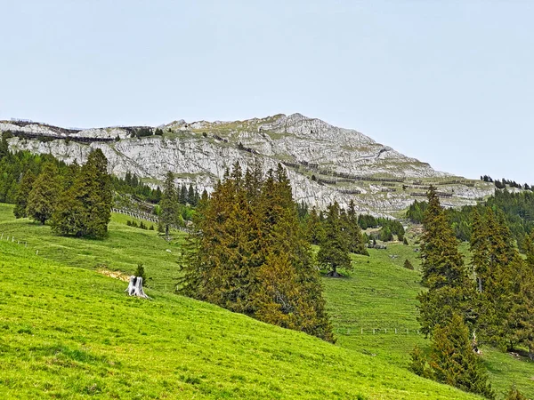 Alpine Peak Matthorn Swiss Mountain Range Pilatus Emmental Alps Alpnach — Fotografia de Stock