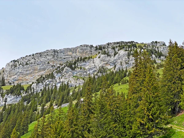 Alpine Peak Matthorn Swiss Mountain Range Pilatus Emmental Alps Alpnach — Fotografia de Stock