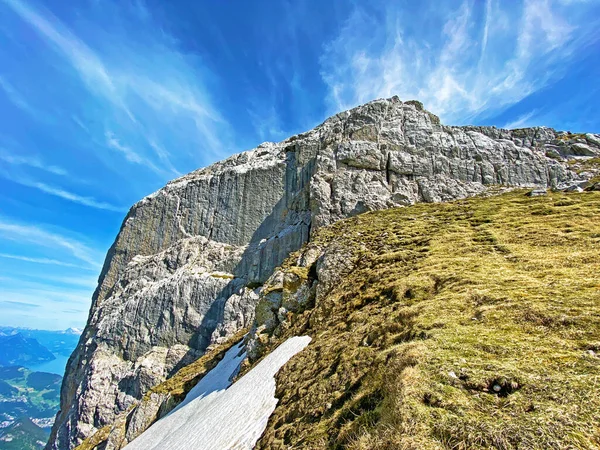 Alpentop Van Matthorn Zwitserse Bergketen Pilatus Emmentale Alpen Alpnach Kanton — Stockfoto